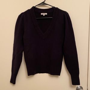 Madewell V Neck Black Sweat
